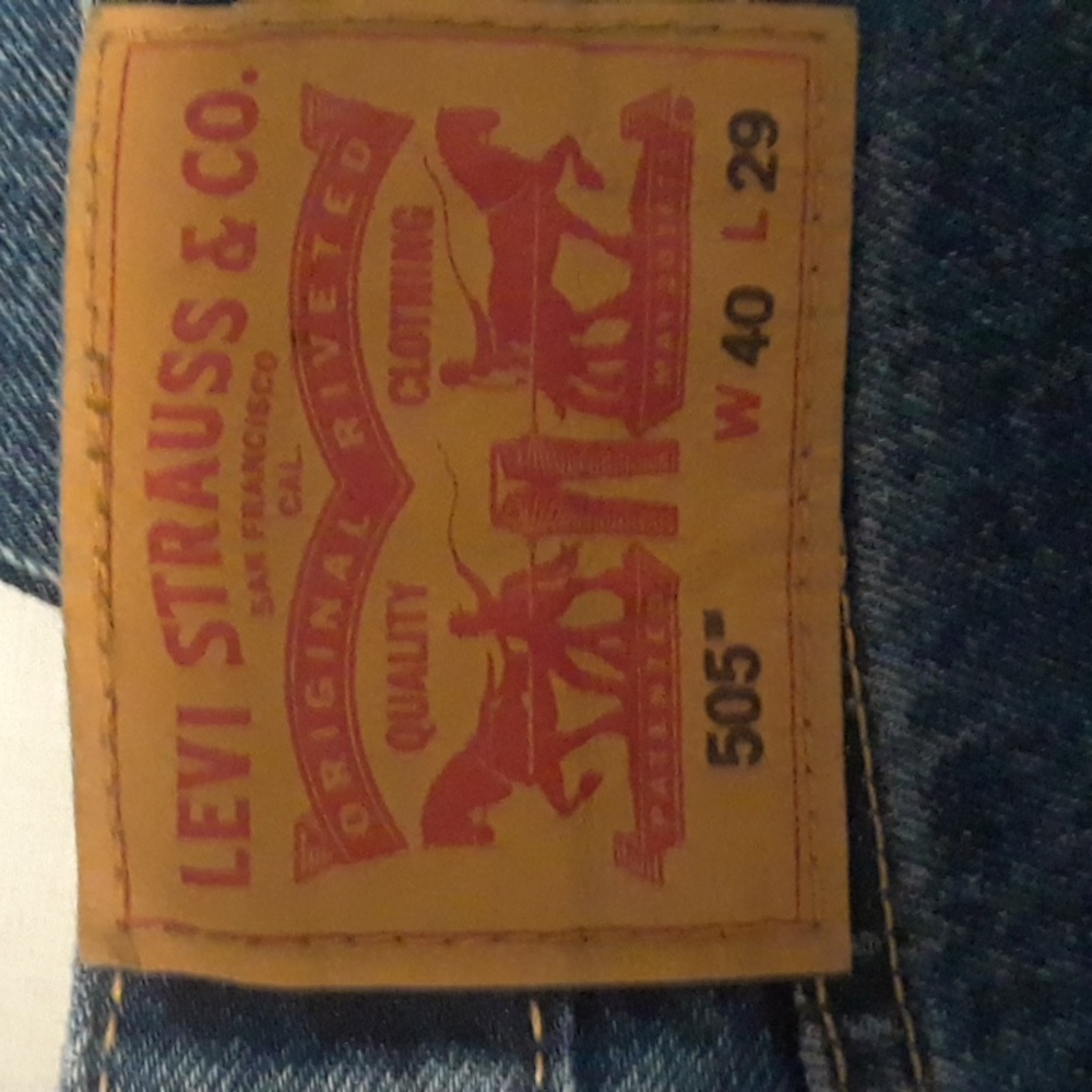 Levis blue jeans 505 regular fit - Picture 2 of 5